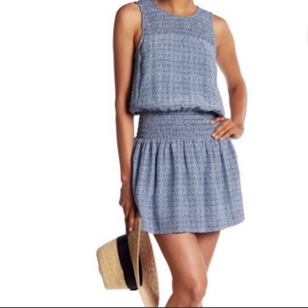 Joie Floral Print Smocked Mini Dress